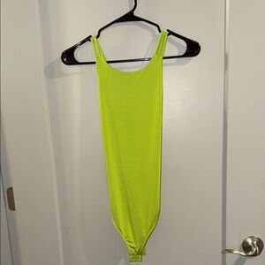 Express Body Contour Vibrant Green Body Contour Top